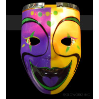 LED MARDI GRAS MASK (1 PIECE)