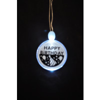 ACRYLIC HAPPY BIRTHDAY CHARM NECKLACE (1 PIECE)