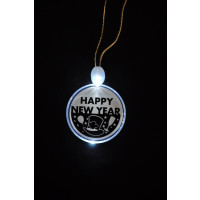 ACRYLIC HAPPY NEW YEAR NECKLACE