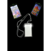 LED BLANK BACK LIT BADGE ON NON-FLASHING LANYARD (1 PIECE)