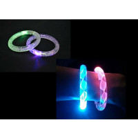 FLASHING ASSORTED STYLE BUBBLE & HELIX BRACELET (1 PIECE)