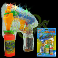 LED BUBBLE GUN - 3 BOTTLES OF SOLUTION (1 PIECE)