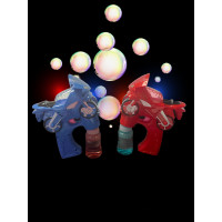 ASSORTED COLOR LED BUBBLE GUN MOTORCYCLE SHAPED (1 PIECE)