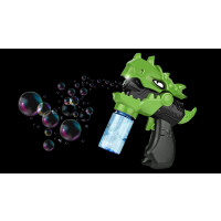 ASSORTED COLOR LED BUBBLE GUN DINOSAUR SHAPED (1 PIECE)