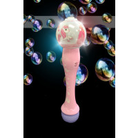 13" LED FLASHING UNICORN PRINCESS BUBBLE WAND (1 PIECE)