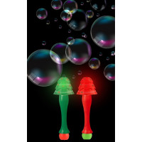 LED CHRISTMAS TREE BUBBLE WAND WITH SOUND (1 PIECE)
