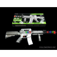 LED M16 PLAY GUN WITH LIGHTS AND SOUND (1 PIECE)