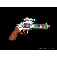 LED PLAY PISTOL WITH SOUND AND SCOPE (1 PIECE) 