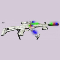 FLASHING BOXED AK-47 STYLE GUN (1 PIECE)