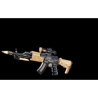 LED BRIGHT COLORED AK47 GUN (1 PIECE)
