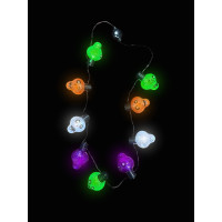 19" LED HALLOWEEN CHARM NECKLACE (1 PIECE)