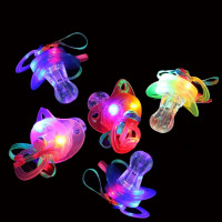 LED PACIFIER NECKLACE - ASSORTED COLORS (1 PIECE)