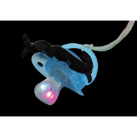FLASHING PACIFIER WITH MUSTACHE