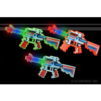 LED FLASHING PIXEL MACHINE GUN (1 PIECE)