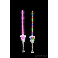 GLITTER FLASHING WAND - HEARTS (1 PIECE)