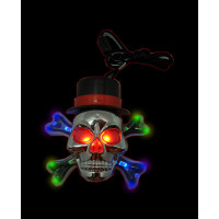 Flashing Large Skull Necklace (1 PIECE)