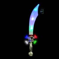 15" PIRATE WAND WITH SKULL ON HANDLE (1 PIECE)