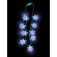 LED SNOWFLAKE CHARM NECKLACE (1 PIECE)