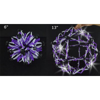 ASSORTED COLOR LED FLASHING SPACE BALL WITH SKULL (1 PIECE) 