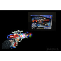 LED SPINNING BALL SPACE BLASTER (1 PIECE)
