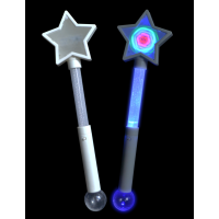 LED 3D TUNNEL LIGHT STAR WAND WITH PRISMATIC BALL