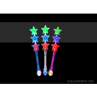 LED 3 STAR WAND MULTI-COLOR (1 PIECE)
