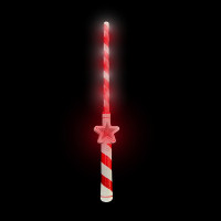 LED FLASHING CANDY CANE WAND (1 PIECE)