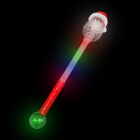 LED FLASHING SANTA WAND (1 PIECE)