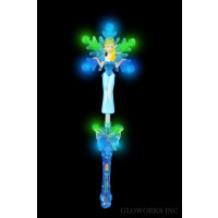 17" SNOWFLAKE PRINCESS WAND WITH BUTTERFLY HANDLE 