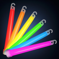 6" GLOW STICKS - ASSORTED COLORS (50 PIECES)