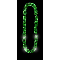 LED GREEN LINK CHAIN NECKLACE (1 PIECE)