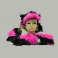 ULTRA FUZZY ANIMAL HAT WITH PAWS (1 PIECE)