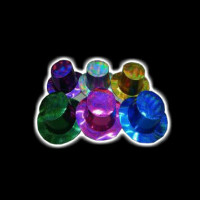 ASSORTED COLOR NON-FLASH CARDBOARD TOP HAT/PARTY HAT (1 DOZEN)