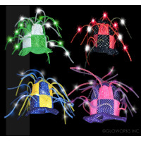 TENTACLE LED TOP HAT - WITH SEQUINS (1 PIECE)