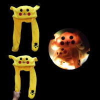 PLUSH ANIMAL HAT WITH MOVING EARS (1 PIECE)