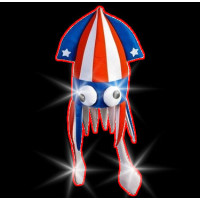 LED SQUID HAT RED/WHITE/BLUE (1 PIECE) 