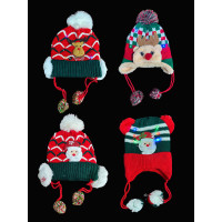 ASSORTED STYLE LED LIGHT UP CHILDRENS CHRISTMAS BEANIE STYLE HAT (1 PIECE)