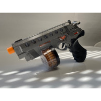 LED Gun with Sound & Attachable Bullet Magazine (1 PIECE)