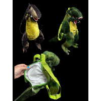 PLUSH ASSORTED COLOR DINOSAUR BACKPACK (1 PIECE) 