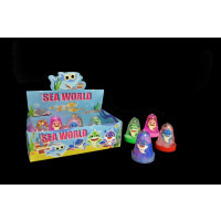 ASSORTED COLOR/STYLE SLIME IN CONTAINER WITH SHARK (1 PIECE)
