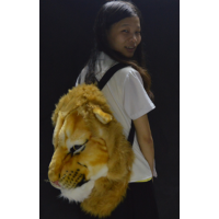 PLUSH LION FACE BACKPACK (1 PIECE) 