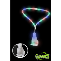 Polar Bear Flashing Charm with Flashing Lanyard (1 PIECE)