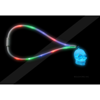 SKULL HEAD FLASHING LANYARD (1 PIECE)