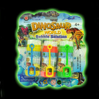 3 Pack Dino Bubble Solution Blowers (1 PACK)