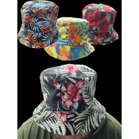 ASSORTED FLOWER PRINT BUCKET HAT NON-FLASHING (1 PIECE)