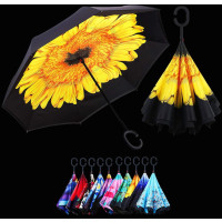 ASSORTED COLOR DOUBLE LAYER REVERSIBLE UMBRELLA (1 PIECE)