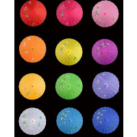 20" SMALL CHINESE CRAFT UMBRELLA - WEATHER PROOF (1 PIECE)
