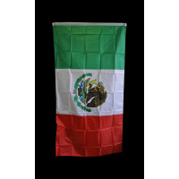 3'X5' MEXICAN FLAG WITH WITH METAL GROMMET (1 PIECE)