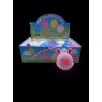 FLASHING BUNNY PUFFER - ASST. COLORS (1 PIECE)