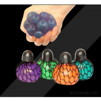 2.36" GLITTER SQUISHY MESH BALL  (1 PIECE)